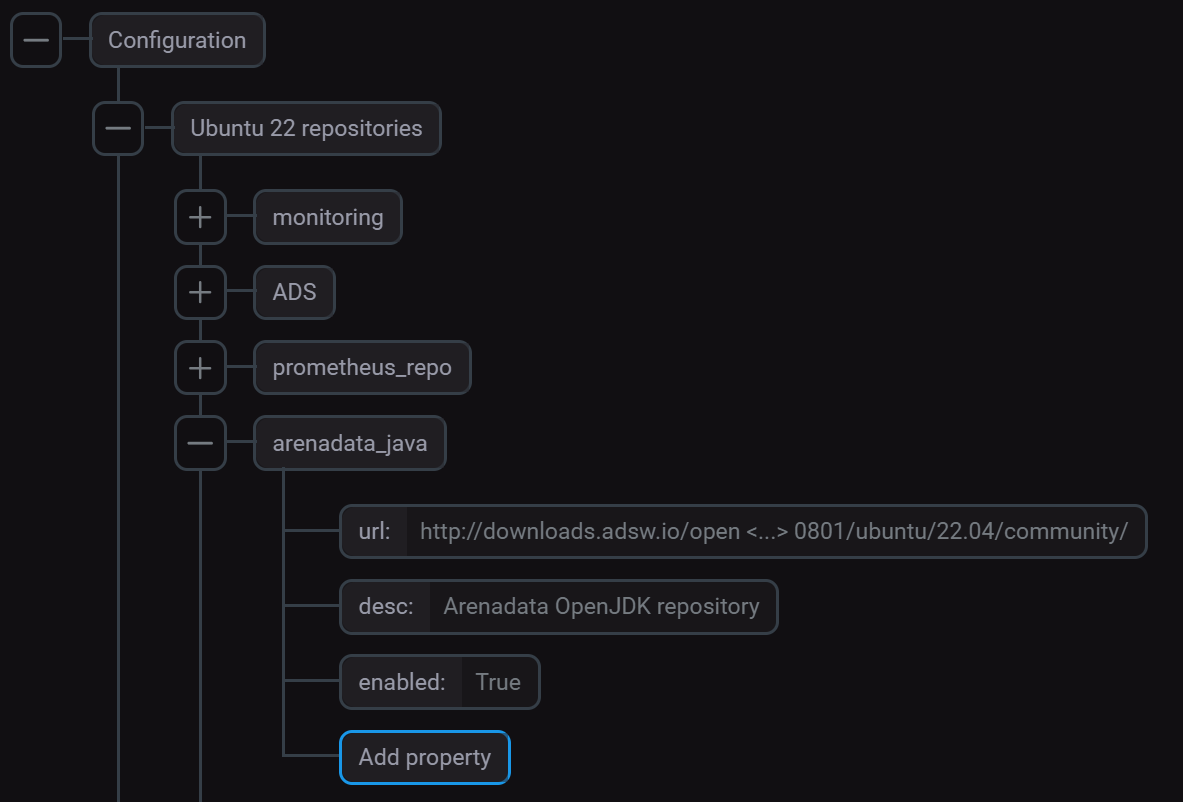 Включение Arenadata Java
