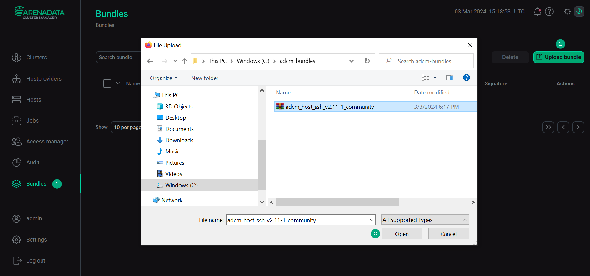 Переход к загрузке бандла