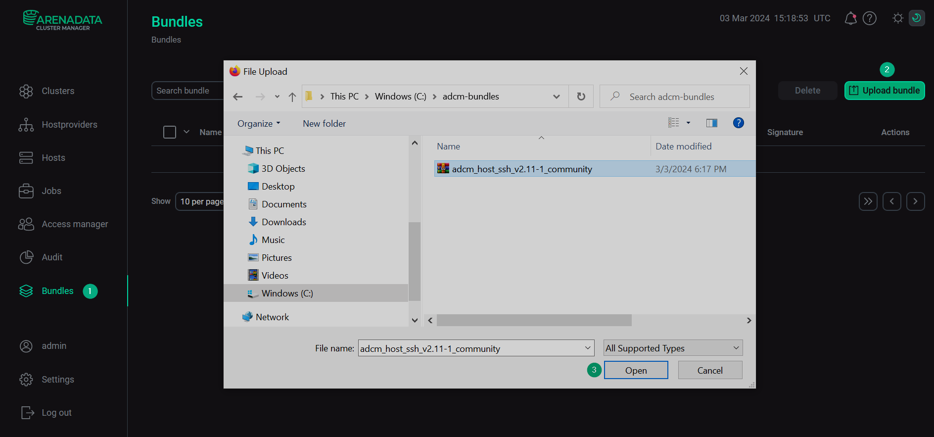 Переход к загрузке бандла